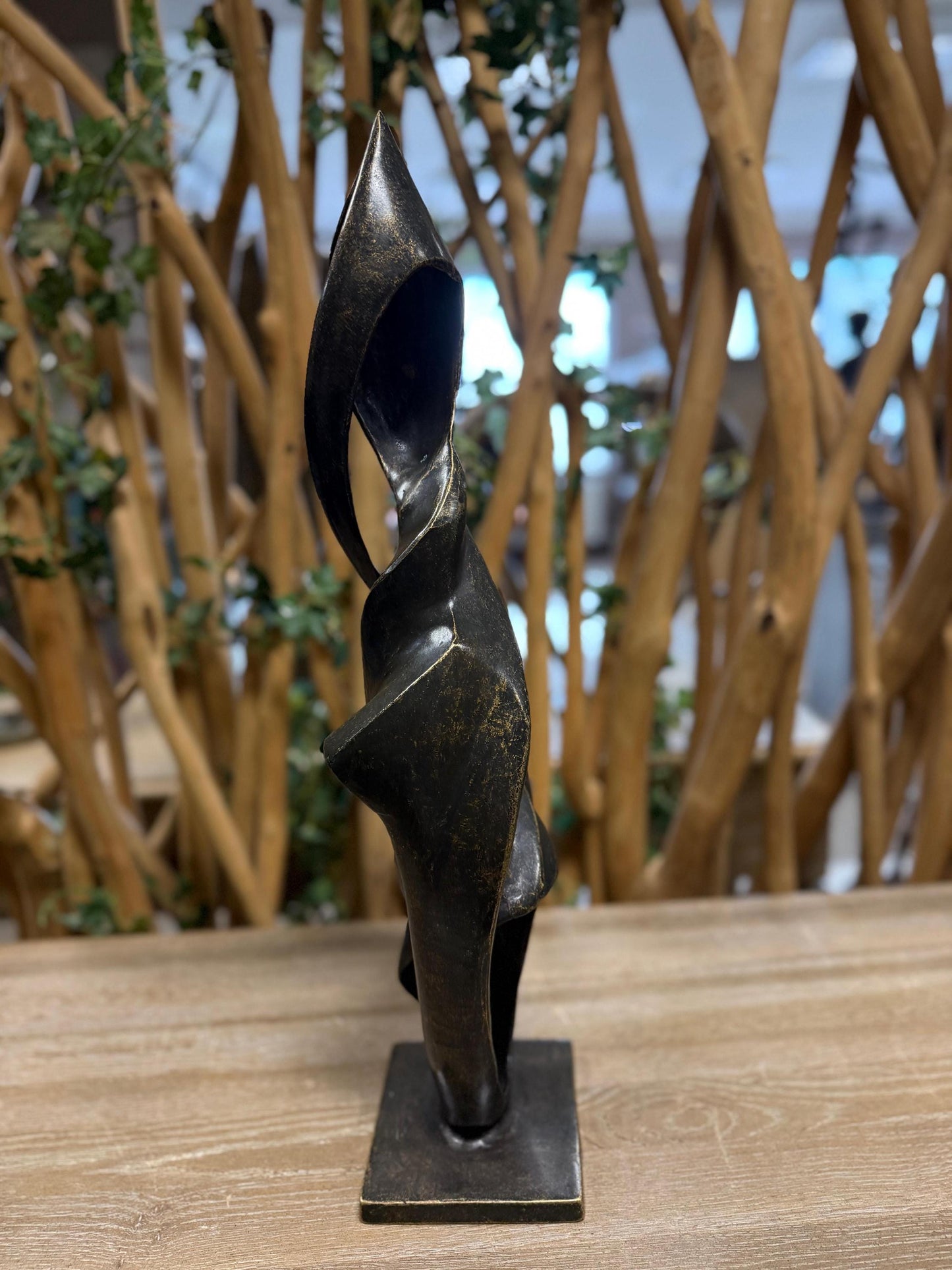 Flow Form – Bronze Sculpture. 15x12x58cm - 4.8Kg