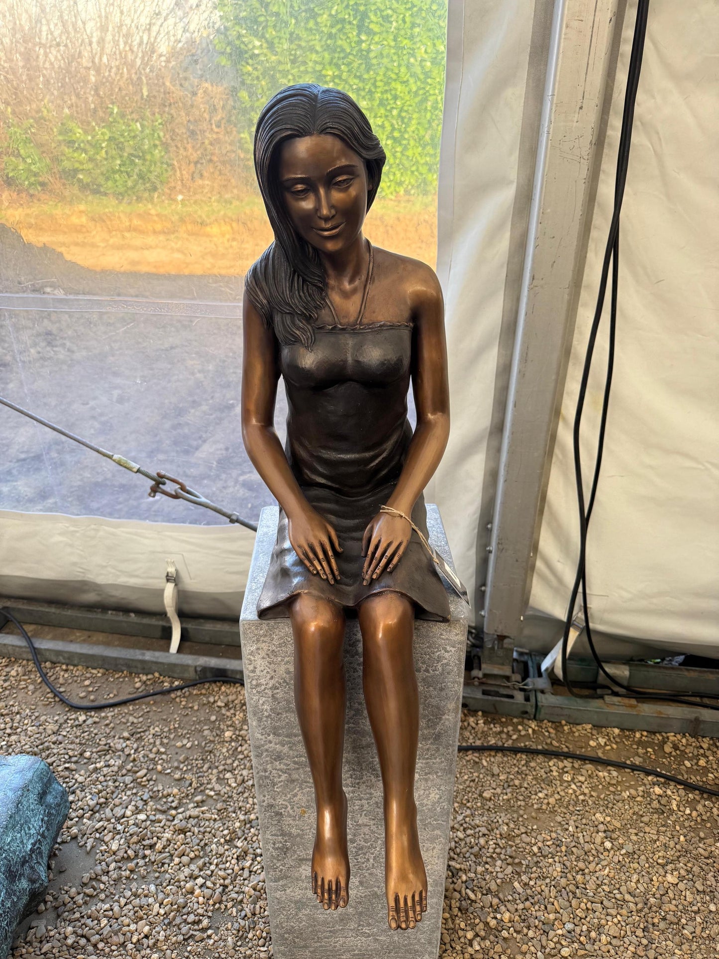 Tranquil Moment – Bronze Sculpture. 43x30x95cm