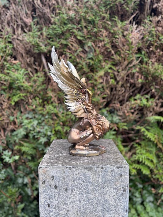 Winged Warrior – Bronze Sculpture. 11x37cm - 1Kg