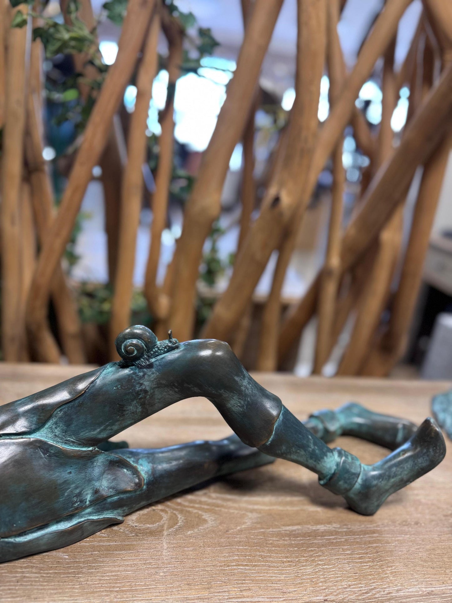 Playful Elf – Bronze Sculpture. 83x42x33cm