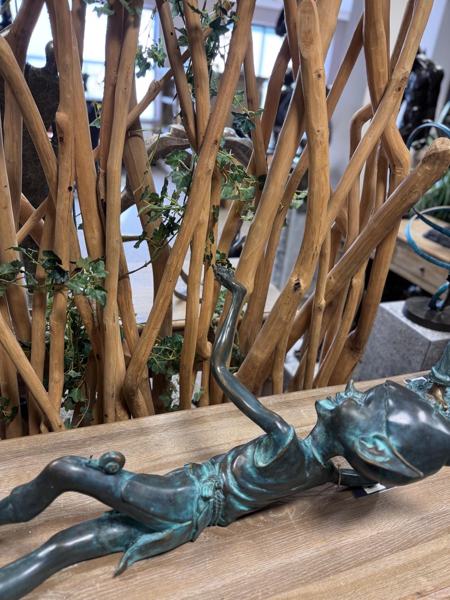 Playful Elf – Bronze Sculpture. 83x42x33cm