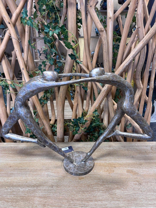 The Arc of Trust – Bronze Sculpture. 15x69x49cm