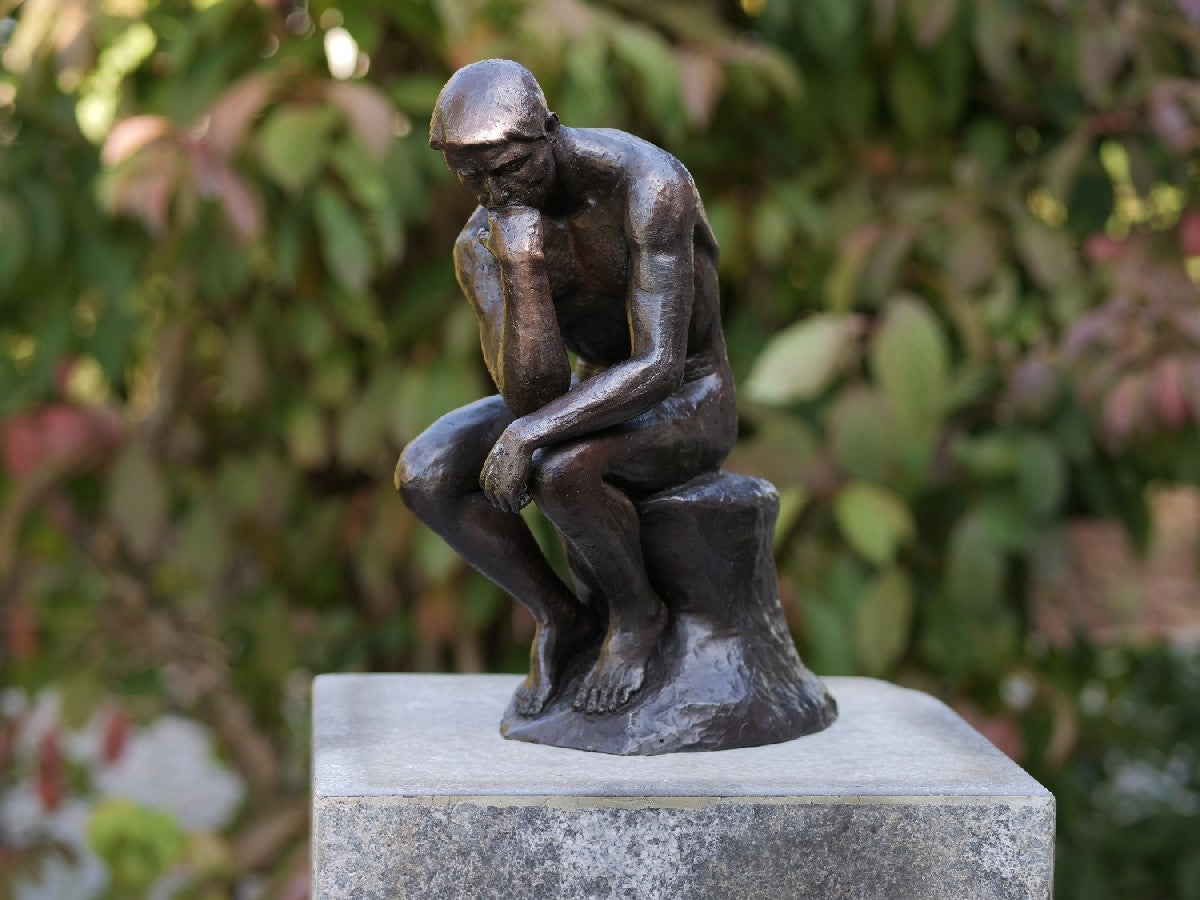 The Thinker – Bronze Sculpture. 24x12x29cm
