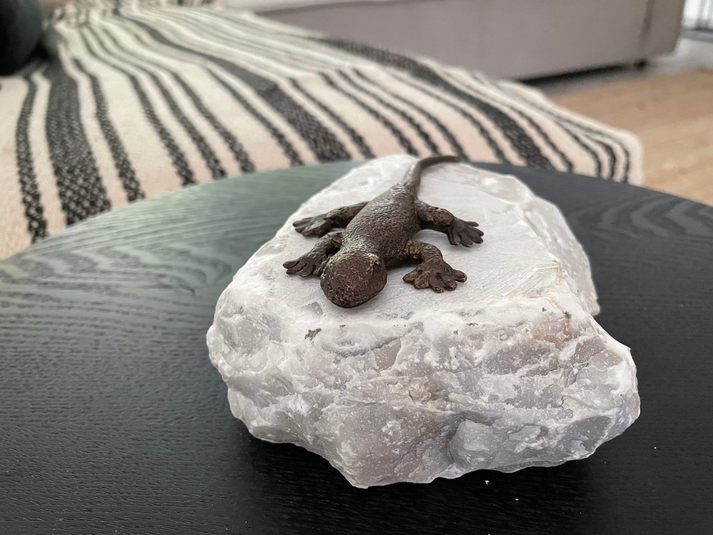 Resting Lizard – Bronze Sculpture. 17x10x6cm