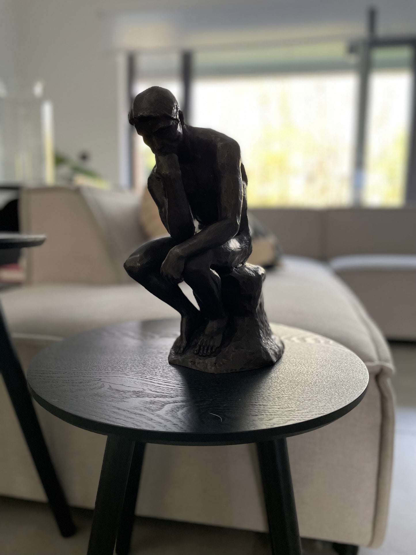 The Thinker – Bronze Sculpture. 24x12x29cm