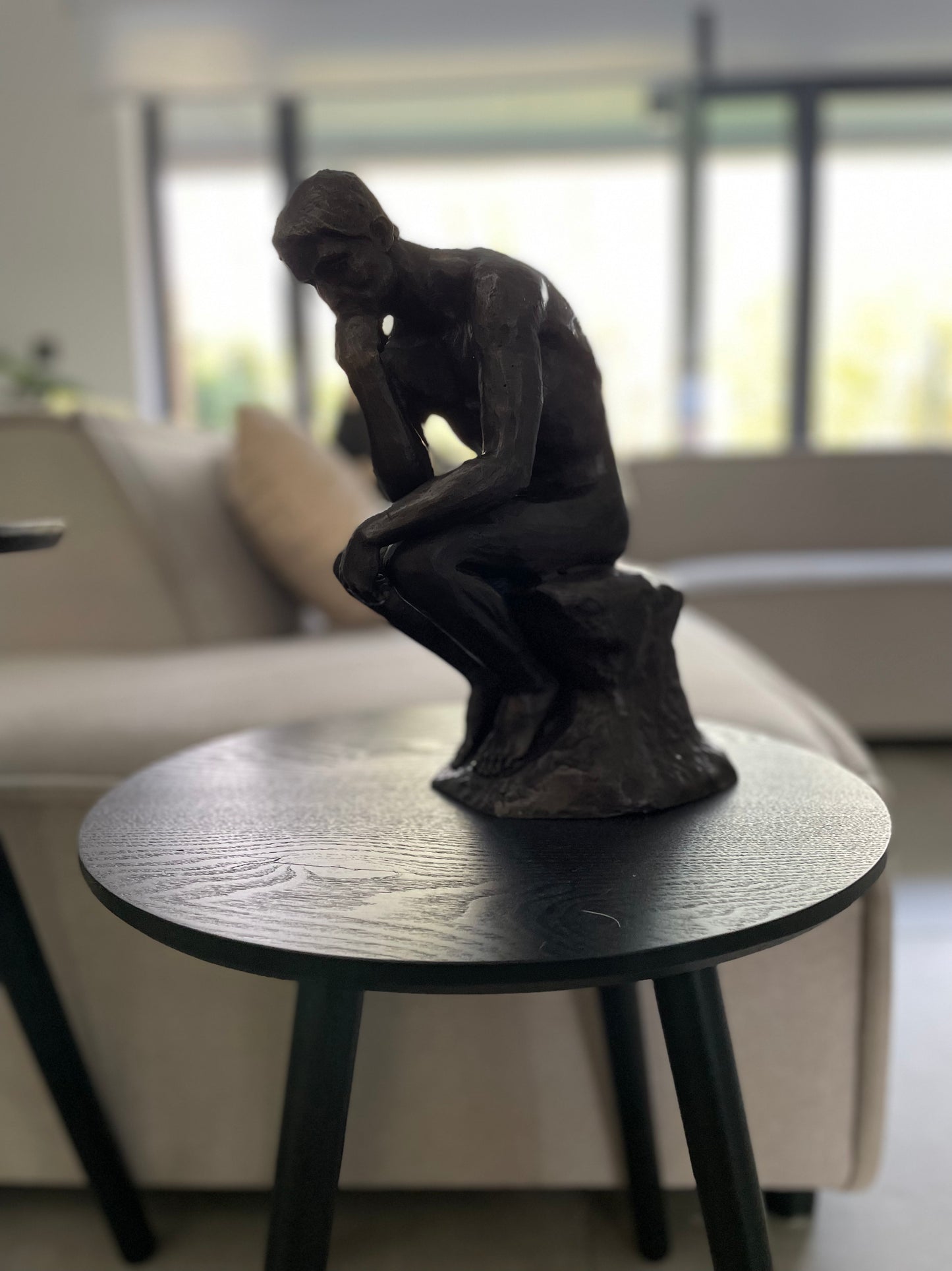 The Thinker – Bronze Sculpture. 24x12x29cm