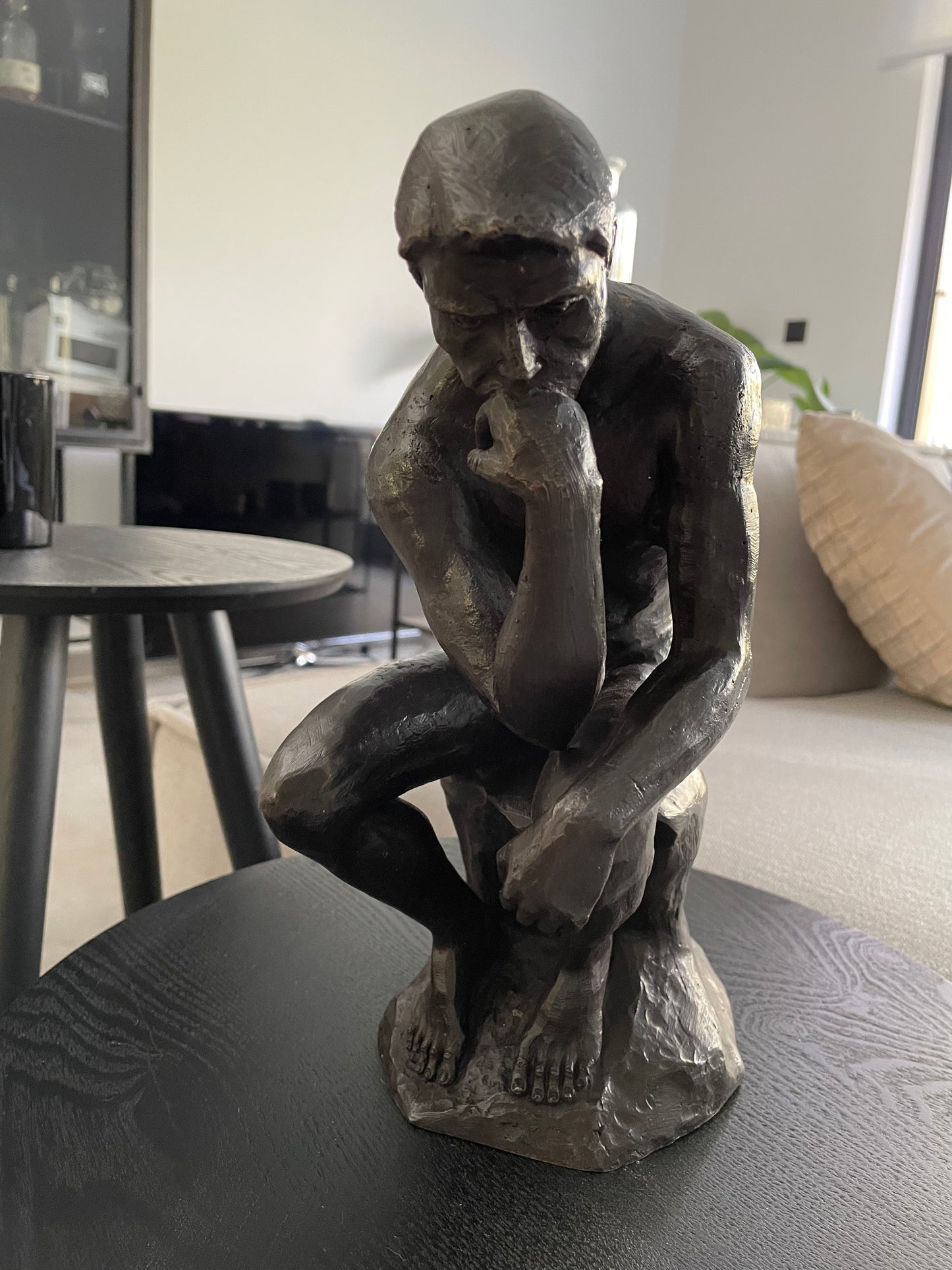 The Thinker – Bronze Sculpture. 24x12x29cm