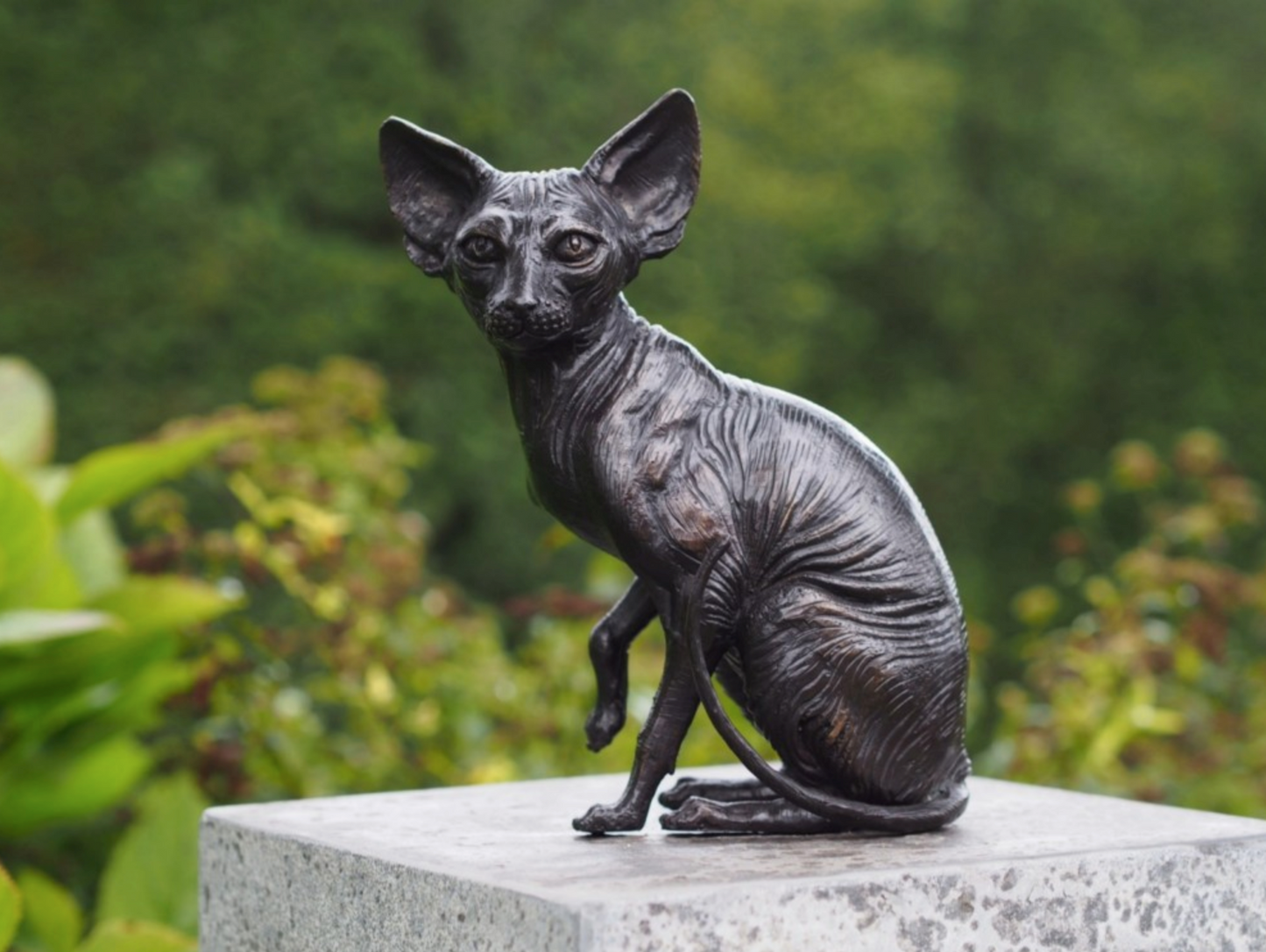 Sitting Sphynx – Bronze Sculpture. 15x12x22cm - 1Kg