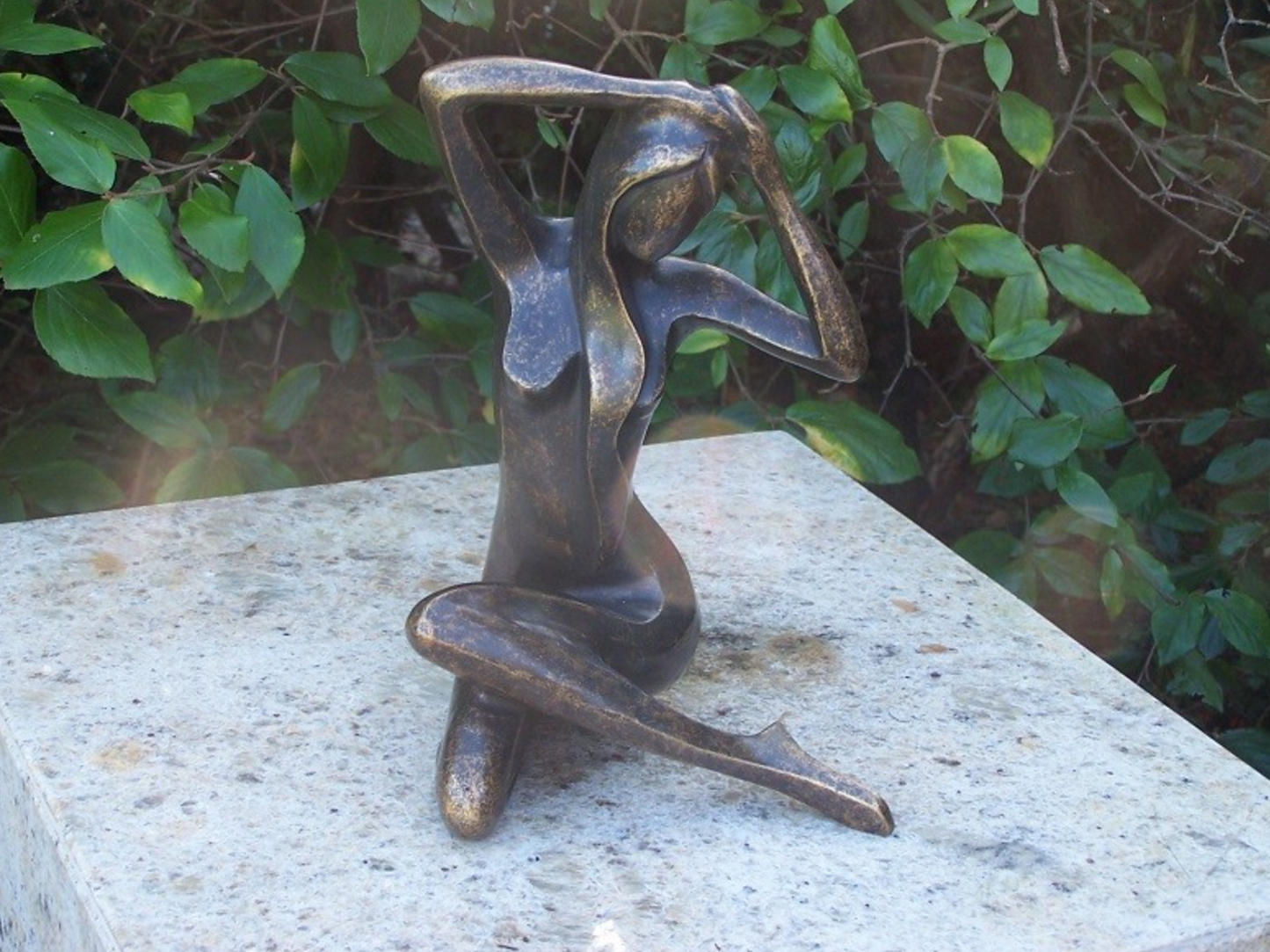 Seated Woman – Bronze Sculpture. 18x17x24cm