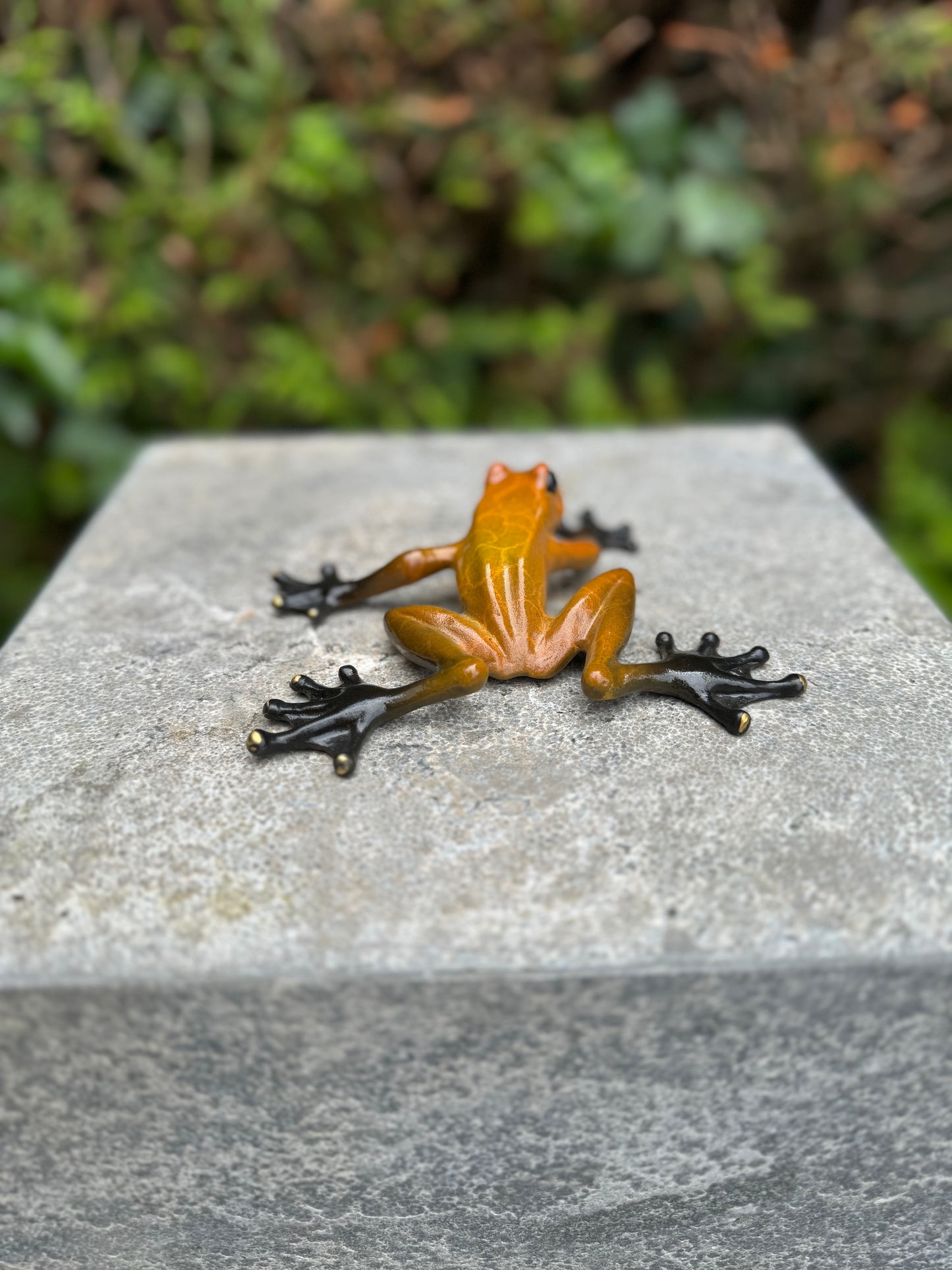 Sapo de Bronze - Estátua de jardim - Decoração de jardim - Lagoa