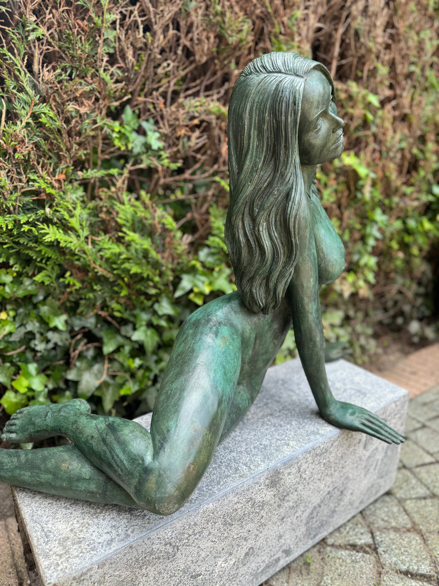 Mulher Nua de Bronze - Decoração de jardim - Estátua de jardim - Interior