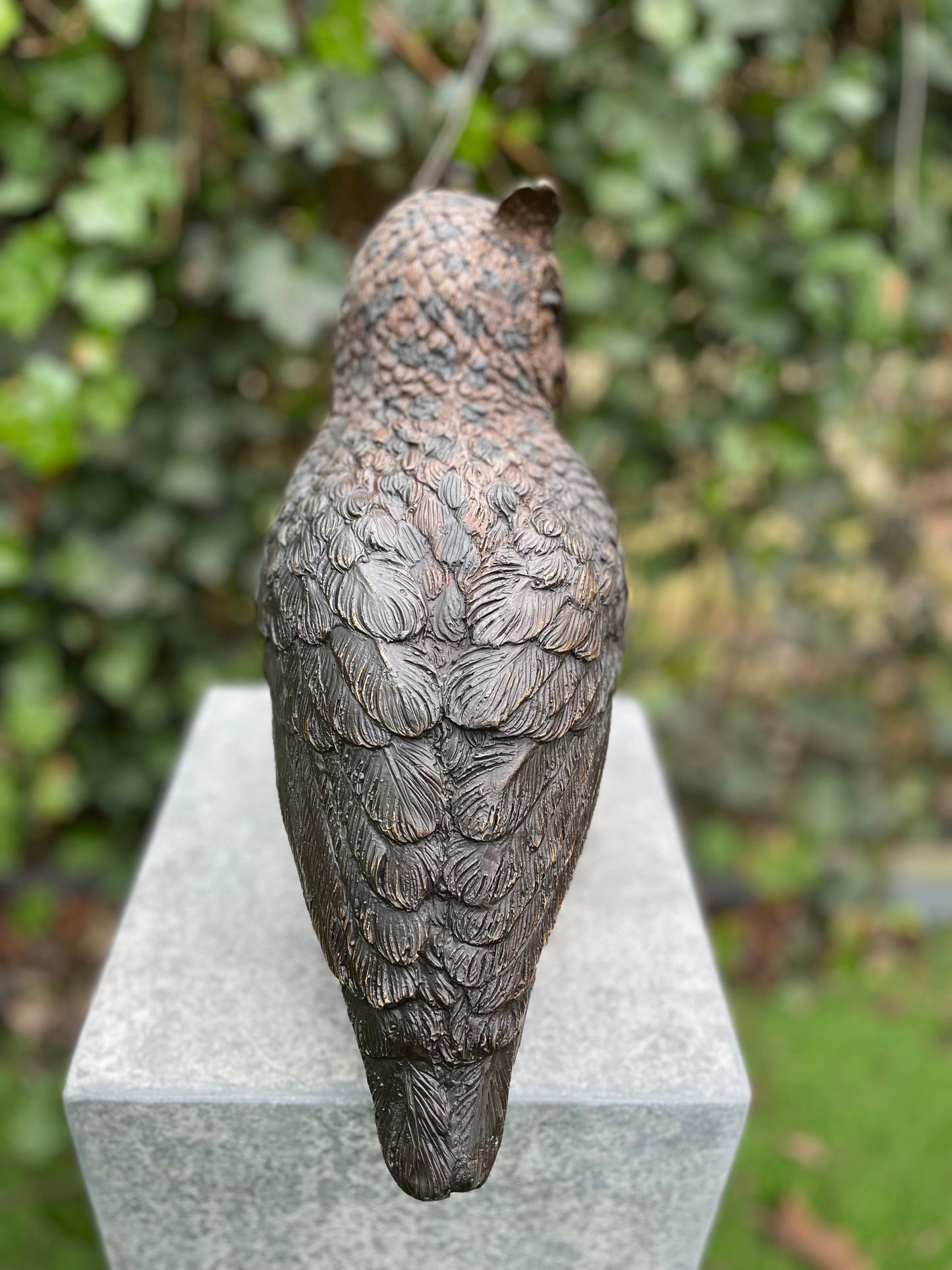 Coruja de Bronze - 30x15x28cm