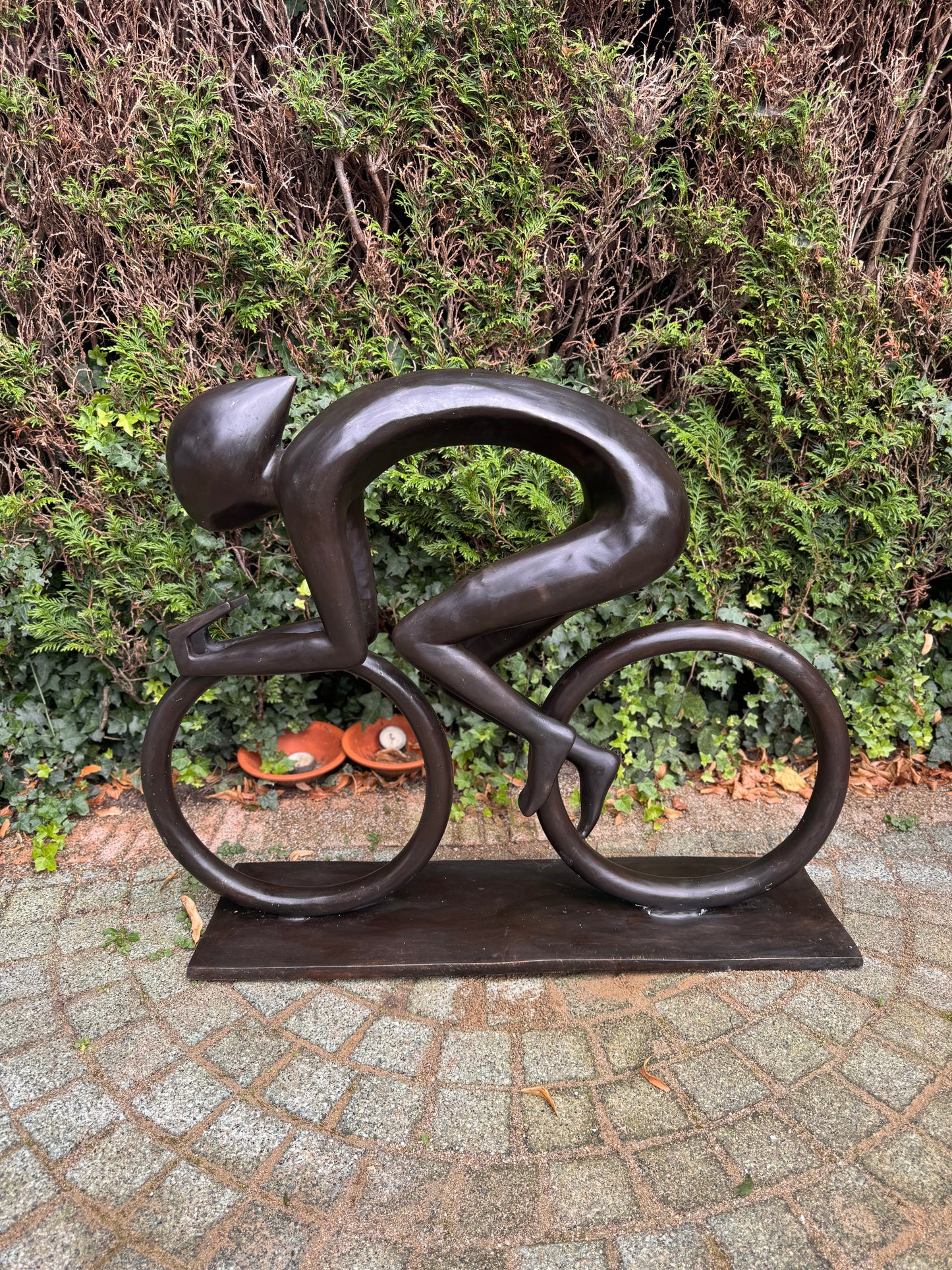 Ciclista de Bronze - 100x28x84cm - 15 Kg