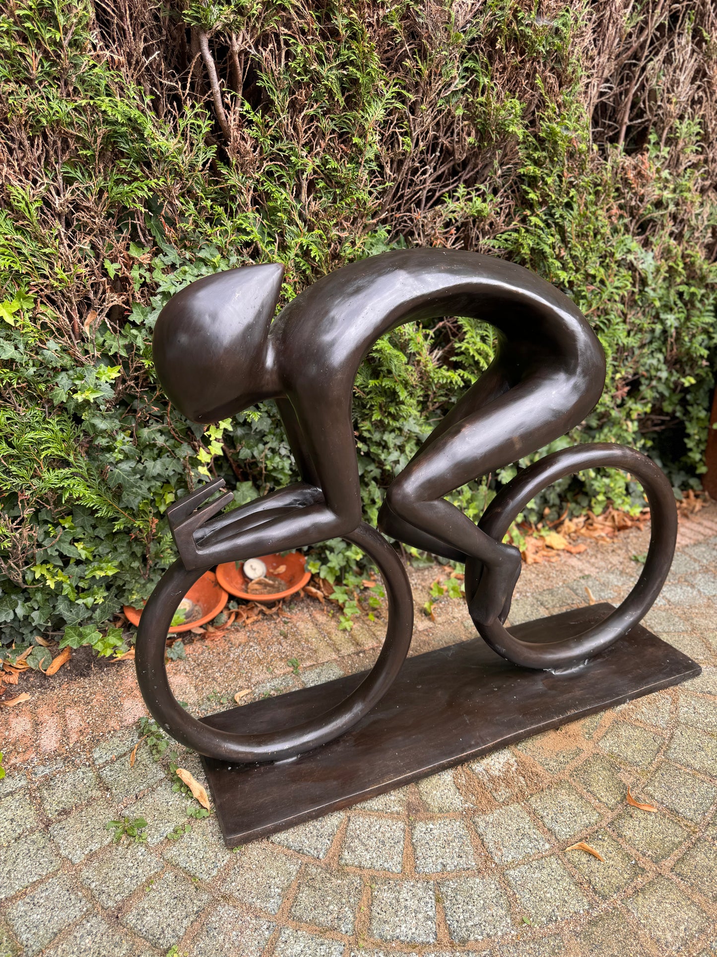 Ciclista de Bronze - 100x28x84cm - 15 Kg