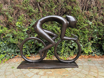 Ciclista de Bronze - 100x28x84cm - 15 Kg