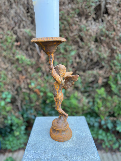 Lantern Angel – Iron Sculpture. 39x20x15cm - 3.4Kg