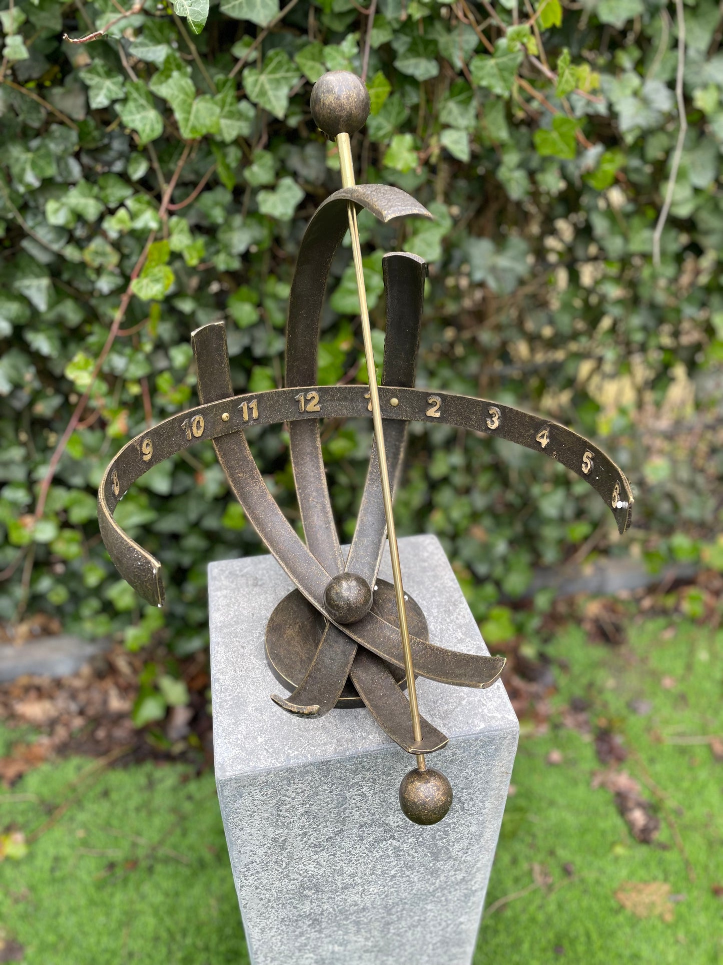 Relógio de Sol de Bronze - 3 Boge - 37x37x47cm