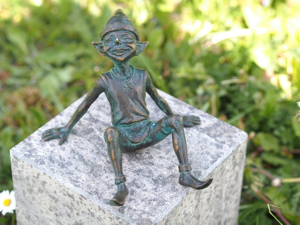 Joyful Elf – Bronze Sculpture.  (Size Varies)