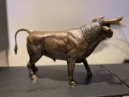 Charging Bull – Bronze Sculpture. 49x17x27cm