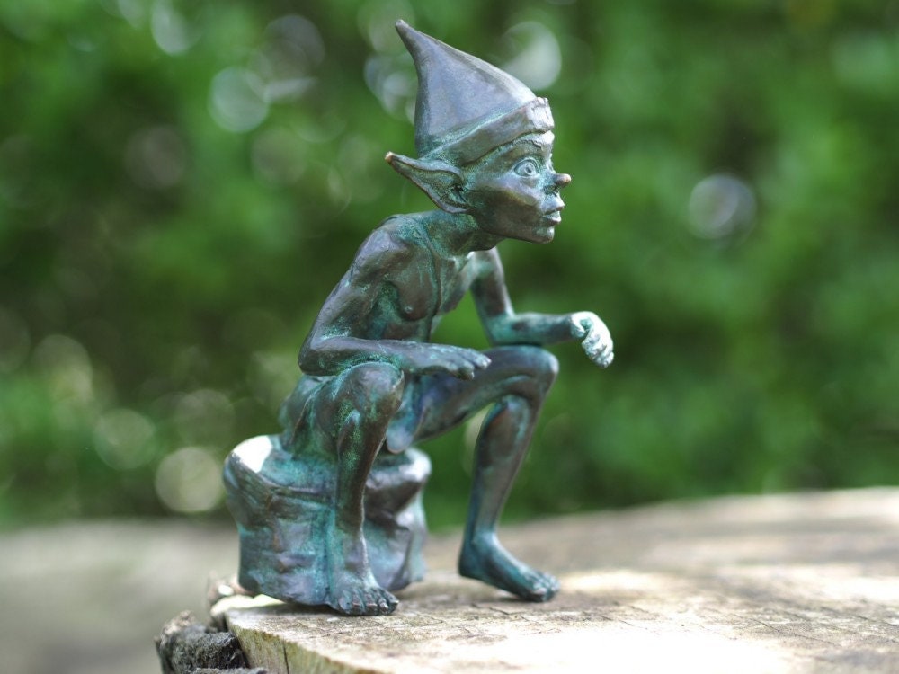 Joyful Elf – Bronze Sculpture.  (Size Varies)