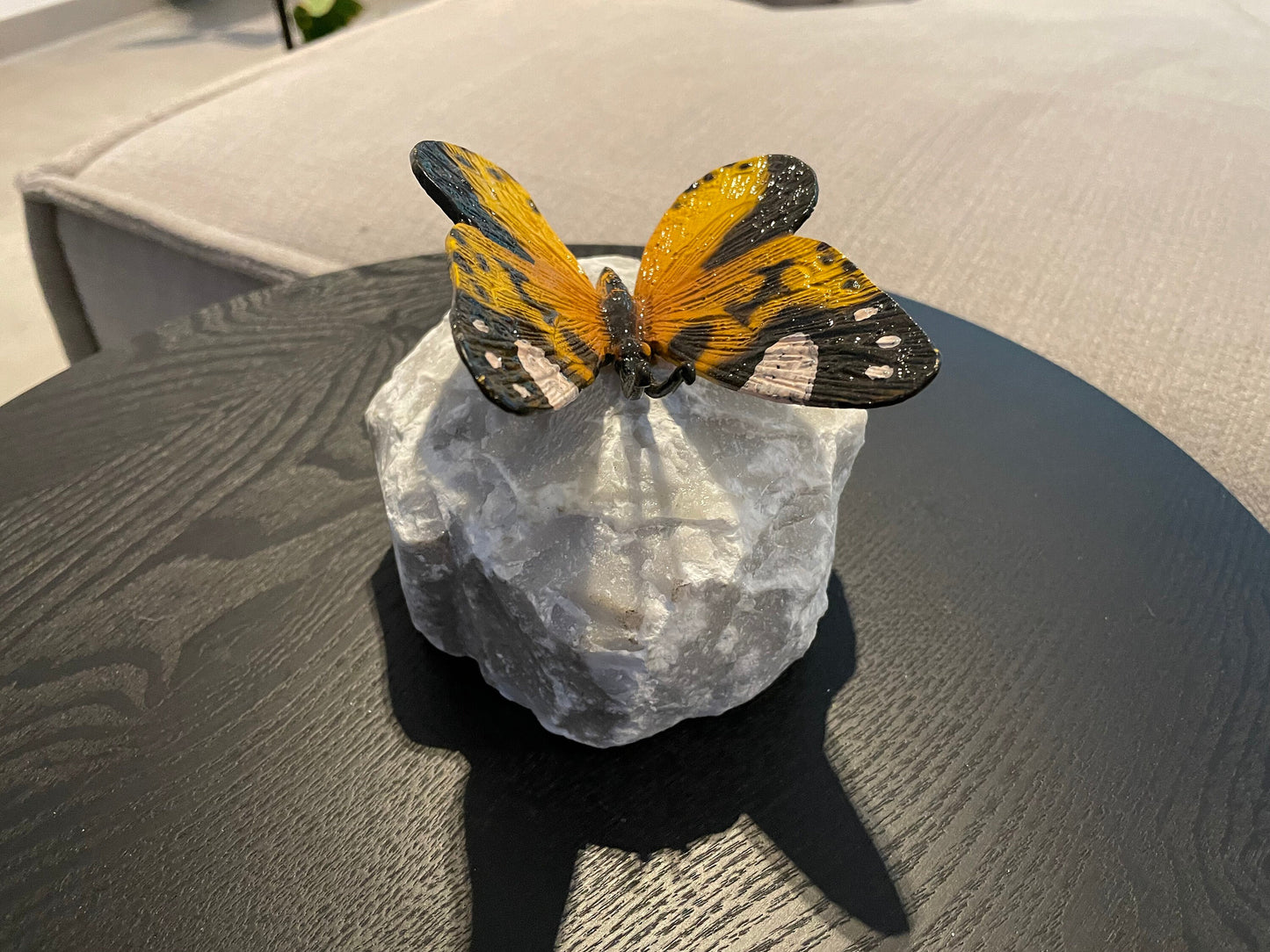 Colorful Butterfly – Bronze Sculpture. 11x11x12cm