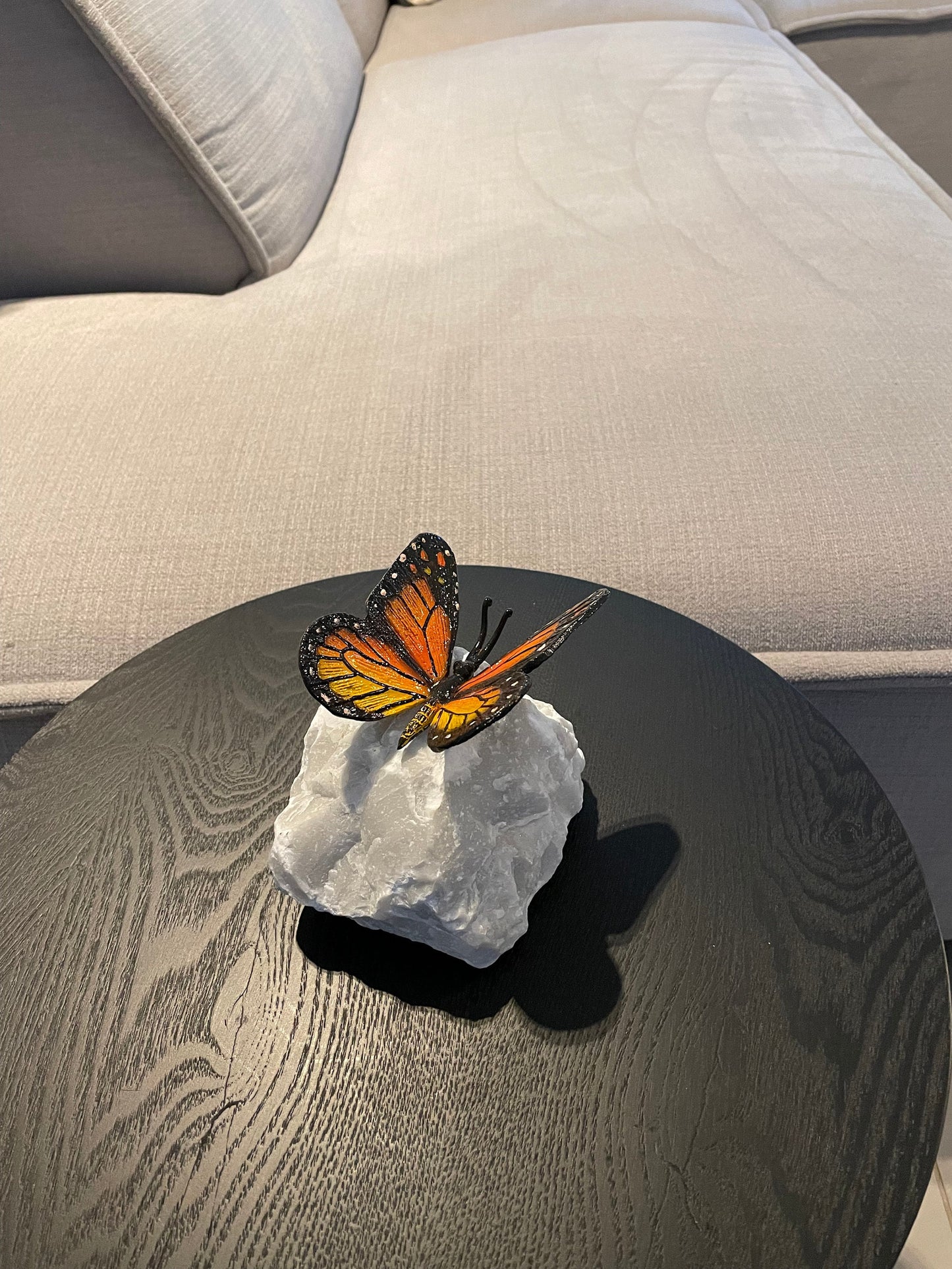 Colorful Butterfly – Bronze Sculpture. 11x11x12cm