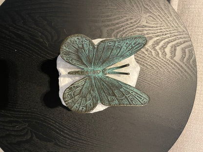 Colorful Butterfly – Bronze Sculpture. 11x11x12cm