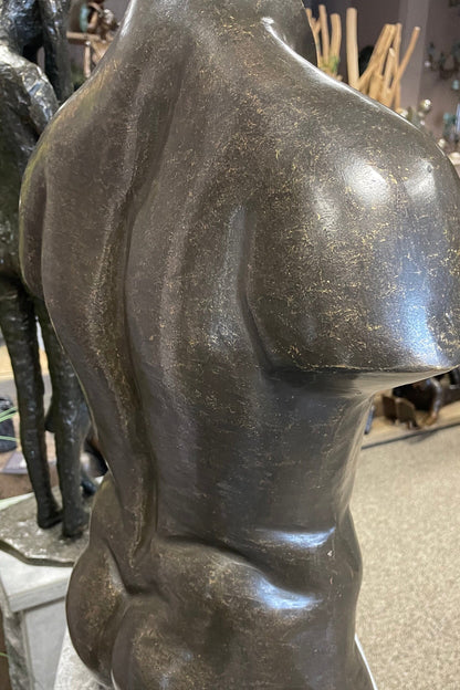 Male Torso – Bronze Sculpture. 41x20x56cm