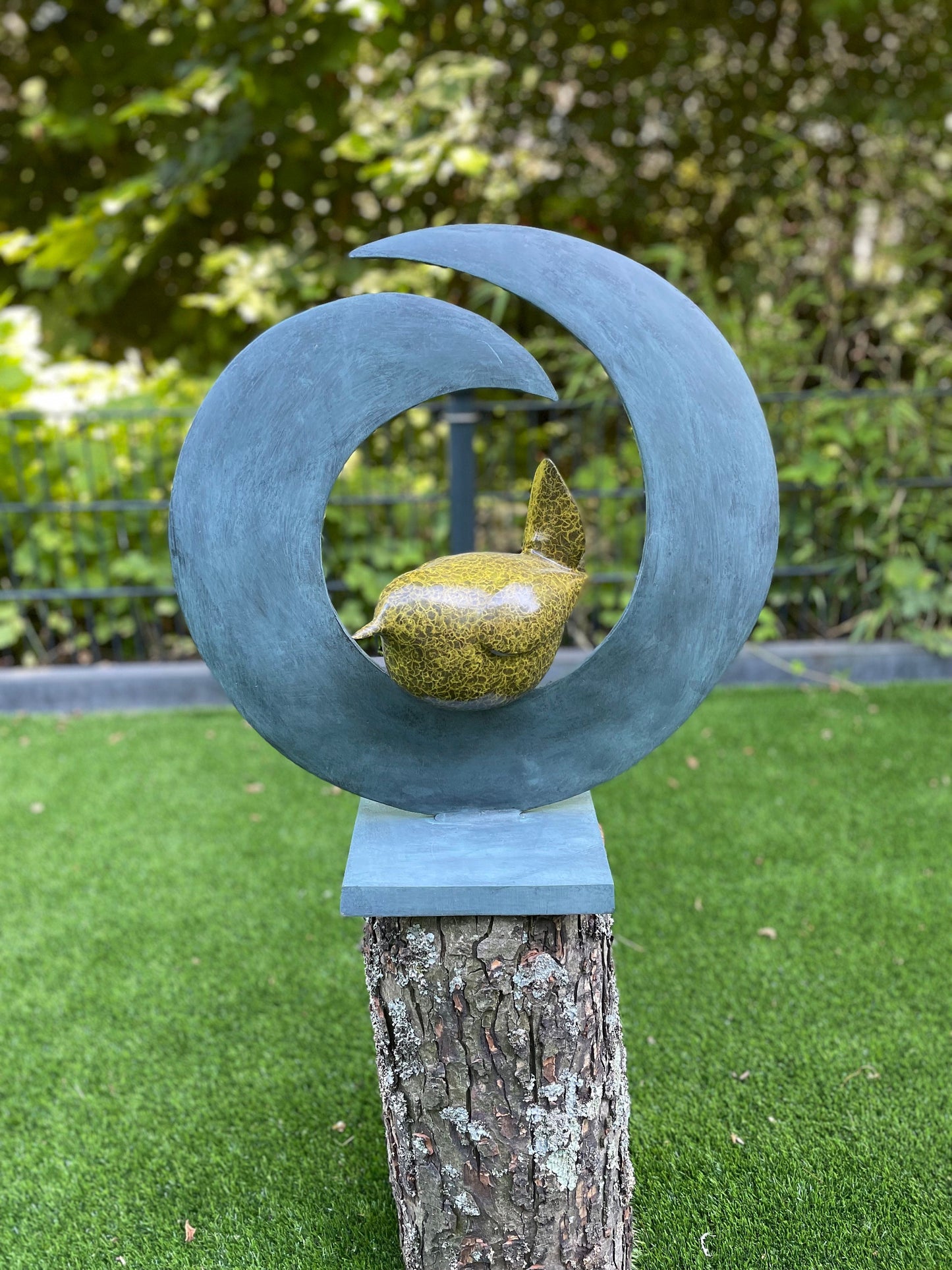 Circle of Stillness – Bronze Sculpture. 50x21x51cm