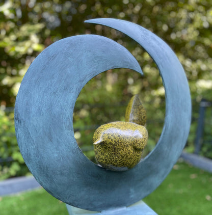 Circle of Stillness – Bronze Sculpture. 50x21x51cm
