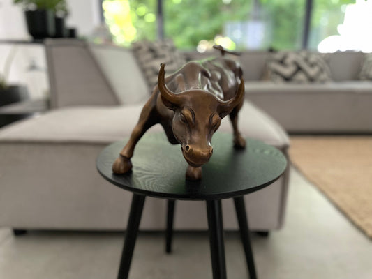 Powerful Momentum Bull – Bronze Sculpture. 42x20x24cm - 4Kg