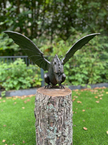 Dragon Fountain (without rock) – Bronze Sculpture. 35x58x60cm