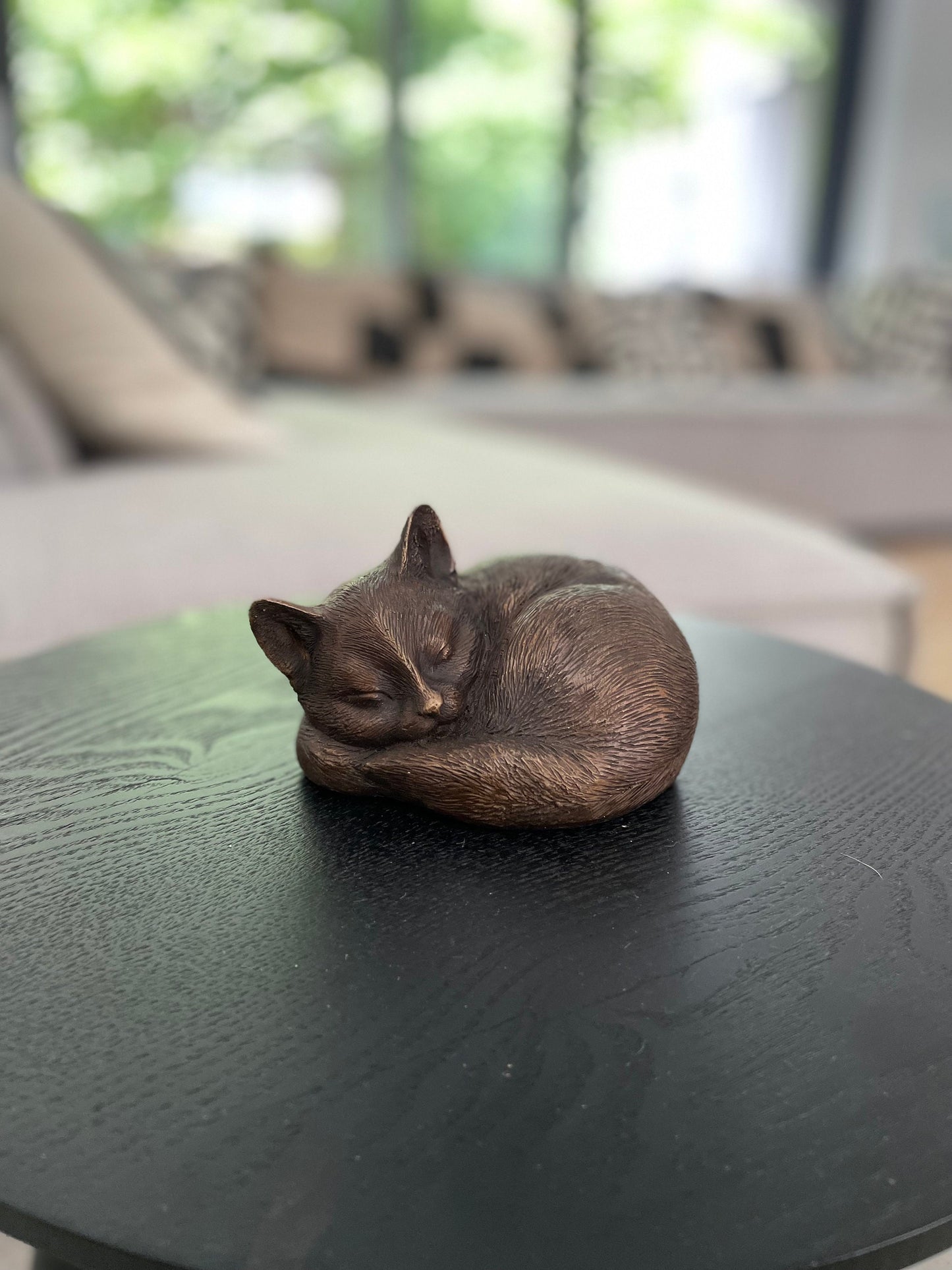 Sleeping Cat – Bronze Sculpture. 11x14x9cm