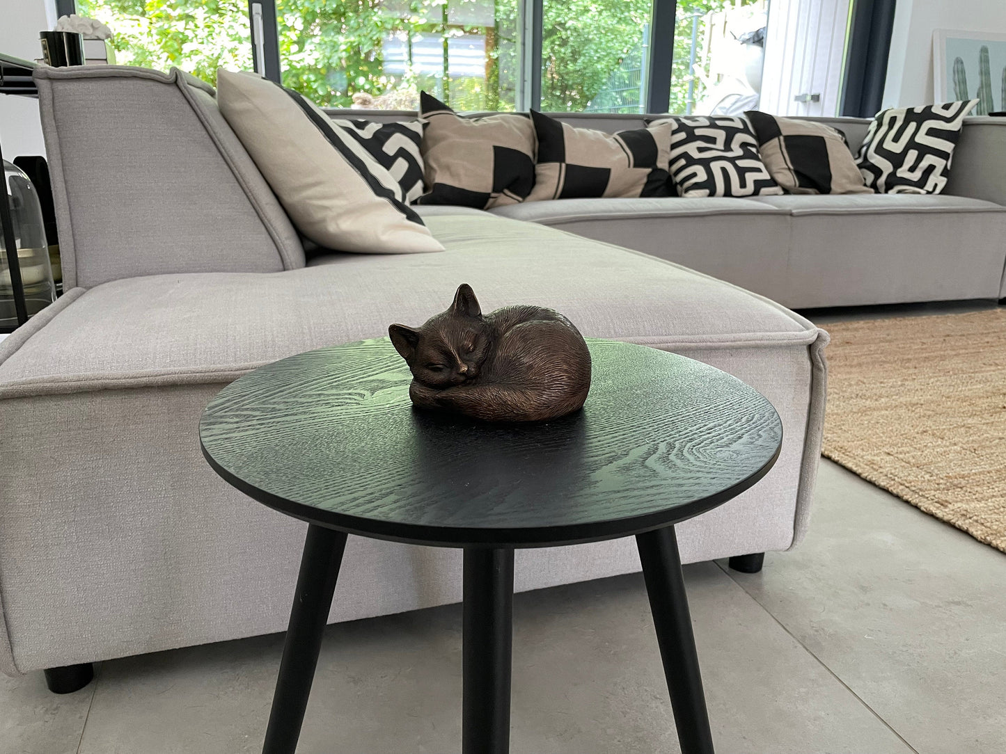 Sleeping Cat – Bronze Sculpture. 11x14x9cm