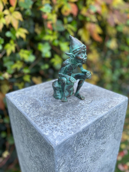Joyful Elf – Bronze Sculpture.  (Size Varies)