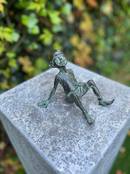 Joyful Elf – Bronze Sculpture.  (Size Varies)