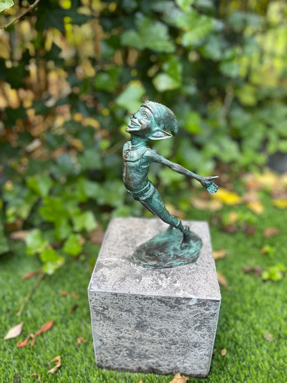Joyful Elf – Bronze Sculpture.  (Size Varies)