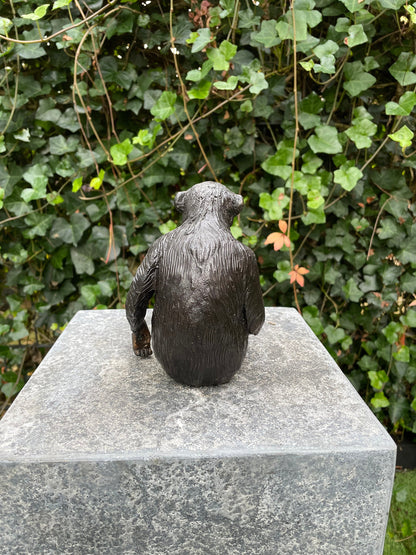 Thoughtful Monkey – Bronze Sculpture. 12x9x15cm