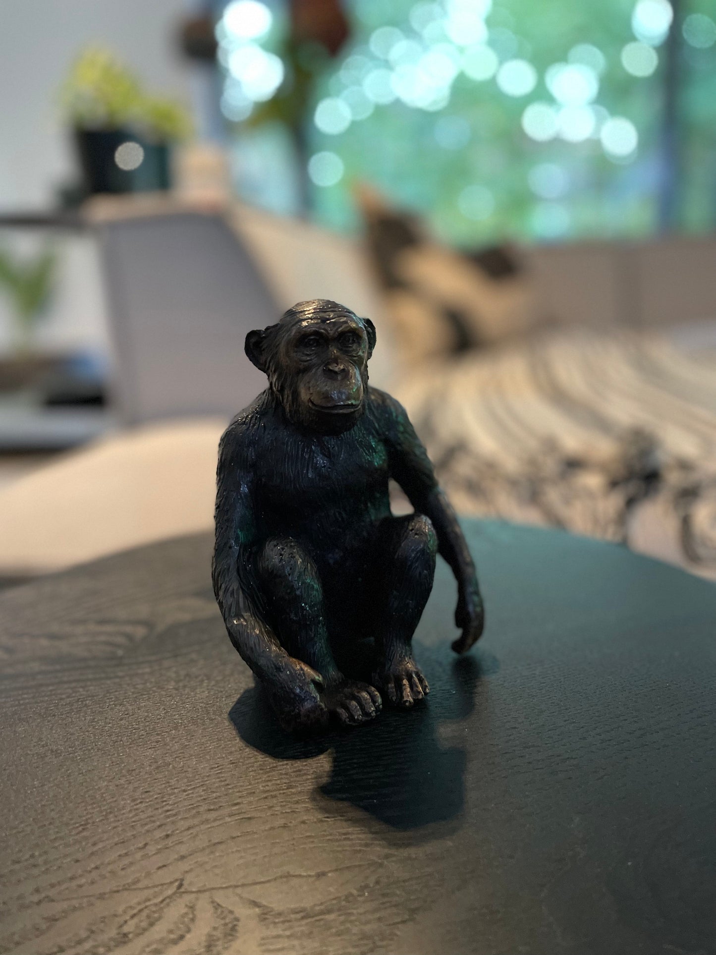 Thoughtful Monkey – Bronze Sculpture. 12x9x15cm