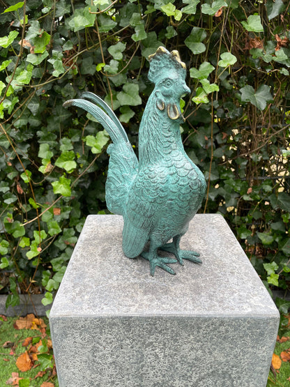 Proud Rooster – Bronze Sculpture. 23x9x27cm - 1.7Kg