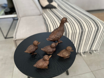 Duck Family – Bronze Sculpture. 16x8x19cm