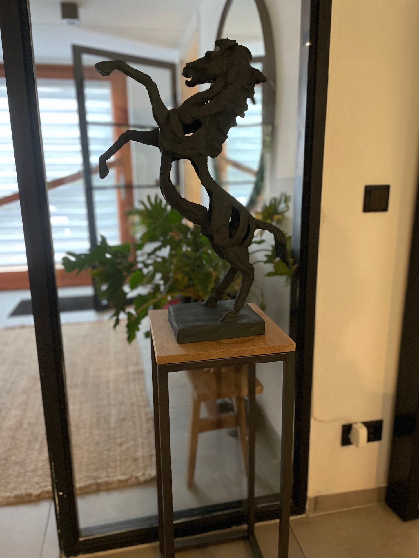 Rearing Horse – Bronze Sculpture. 64x49x18cm - 5Kg