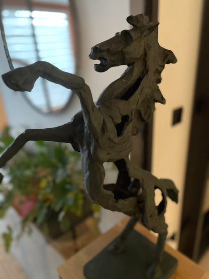 Rearing Horse – Bronze Sculpture. 64x49x18cm - 5Kg