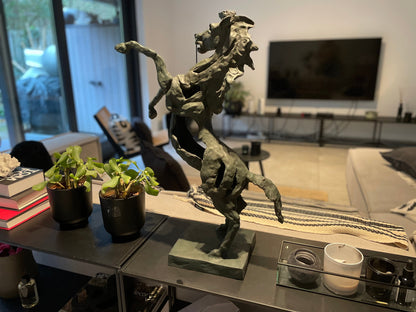 Rearing Horse – Bronze Sculpture. 64x49x18cm - 5Kg