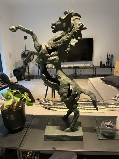 Rearing Horse – Bronze Sculpture. 64x49x18cm - 5Kg