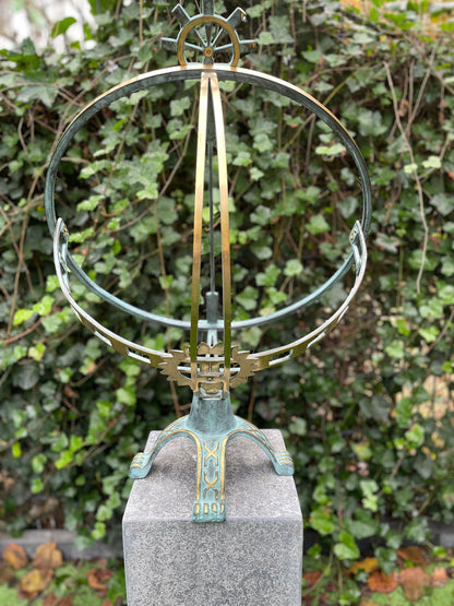 Astrological Sundial – Bronze Sculpture. 52x49x66cm
