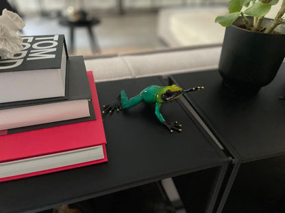 Frog Pose – Bronze Sculpture. 17x12x6cm