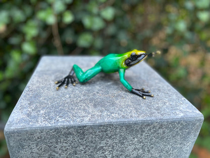Frog Pose – Bronze Sculpture. 17x12x6cm