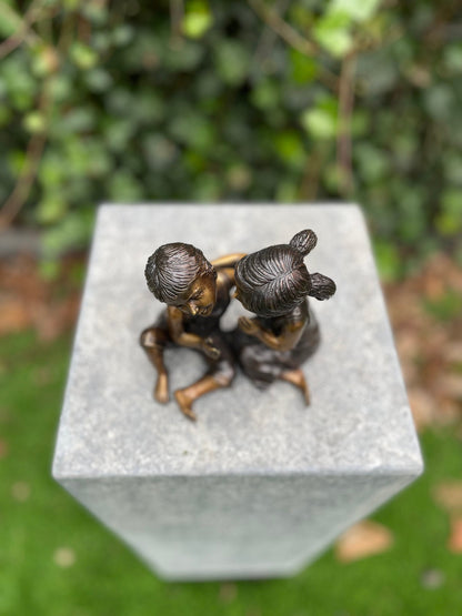 Childhood Secrets – Bronze Sculpture. 14x10x13cm
