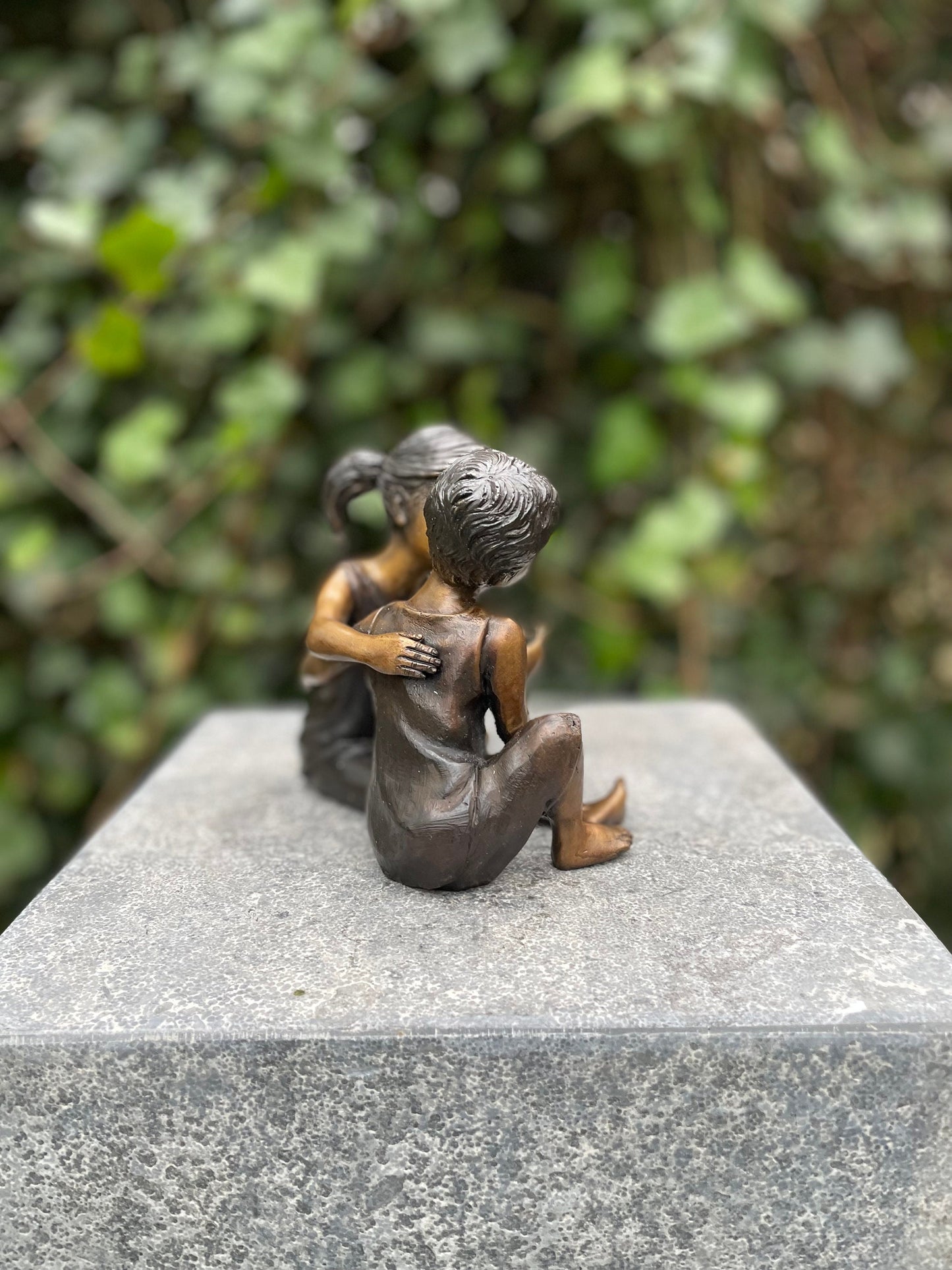 Childhood Secrets – Bronze Sculpture. 14x10x13cm
